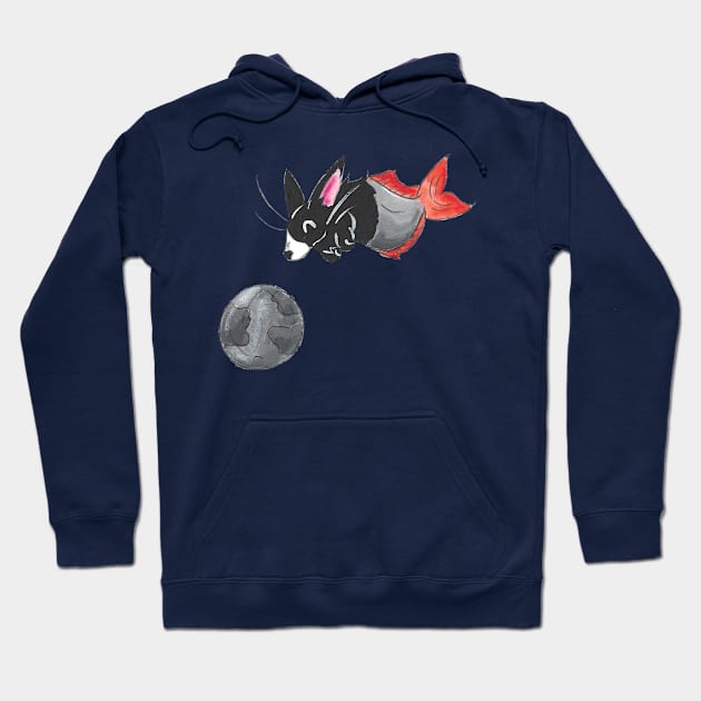 Moonfish Hoodie by KristenOKeefeArt